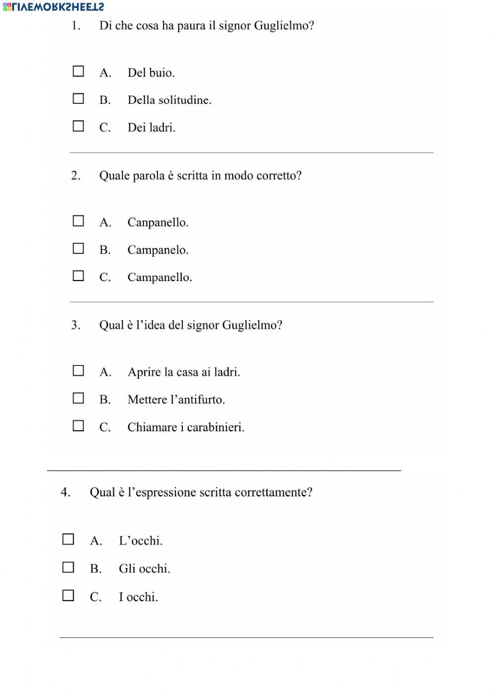 Il campanello per i ladri