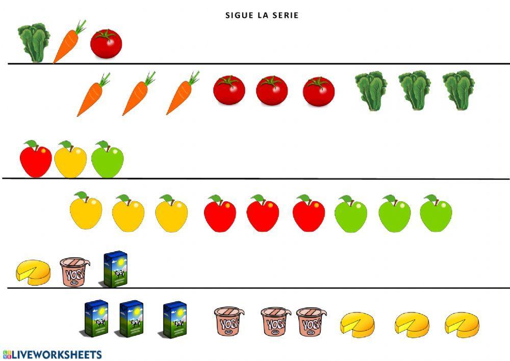 Serie de tres elementos