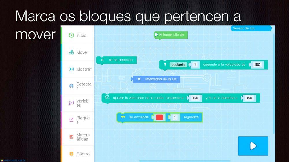 Mbot e bloques de programación