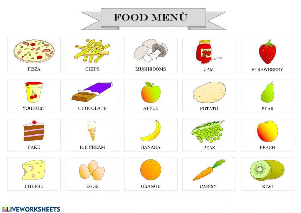 Food and drinks (listening)