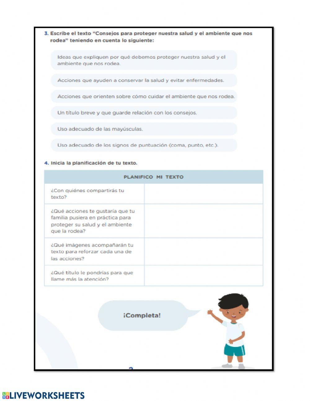 organizamos nuestra ideas  y escribimos