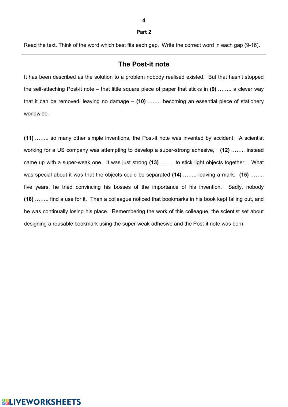 CAE use of english test