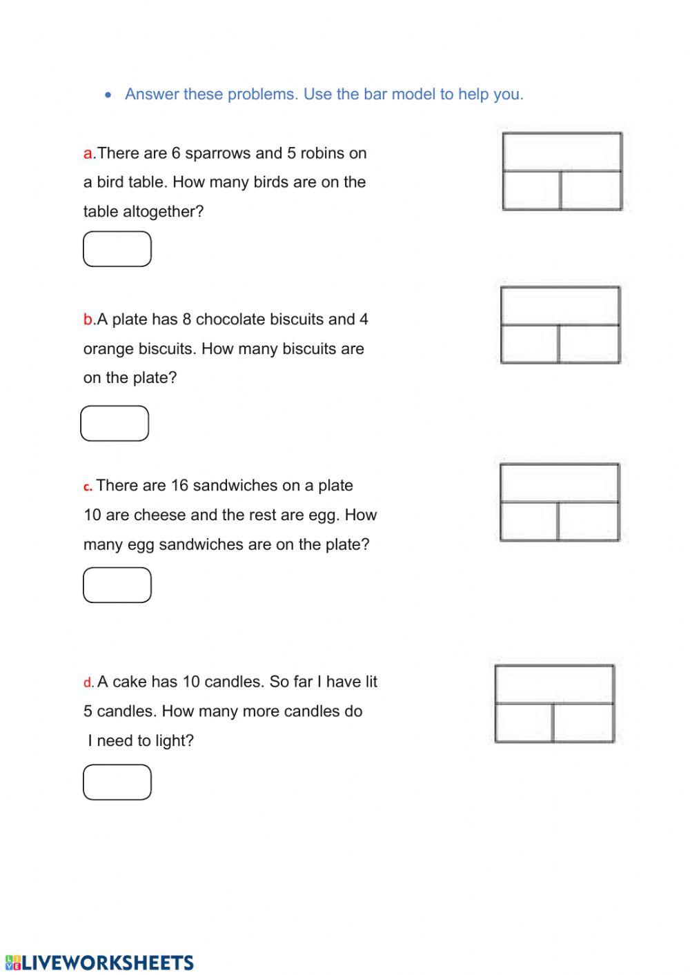 Addition-subtraction through bar model