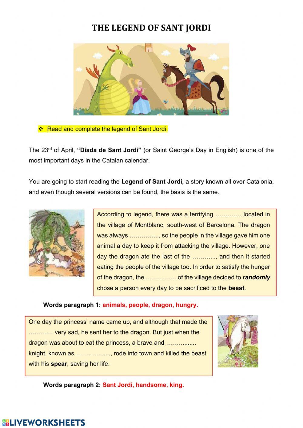 The Legend of Sant Jordi