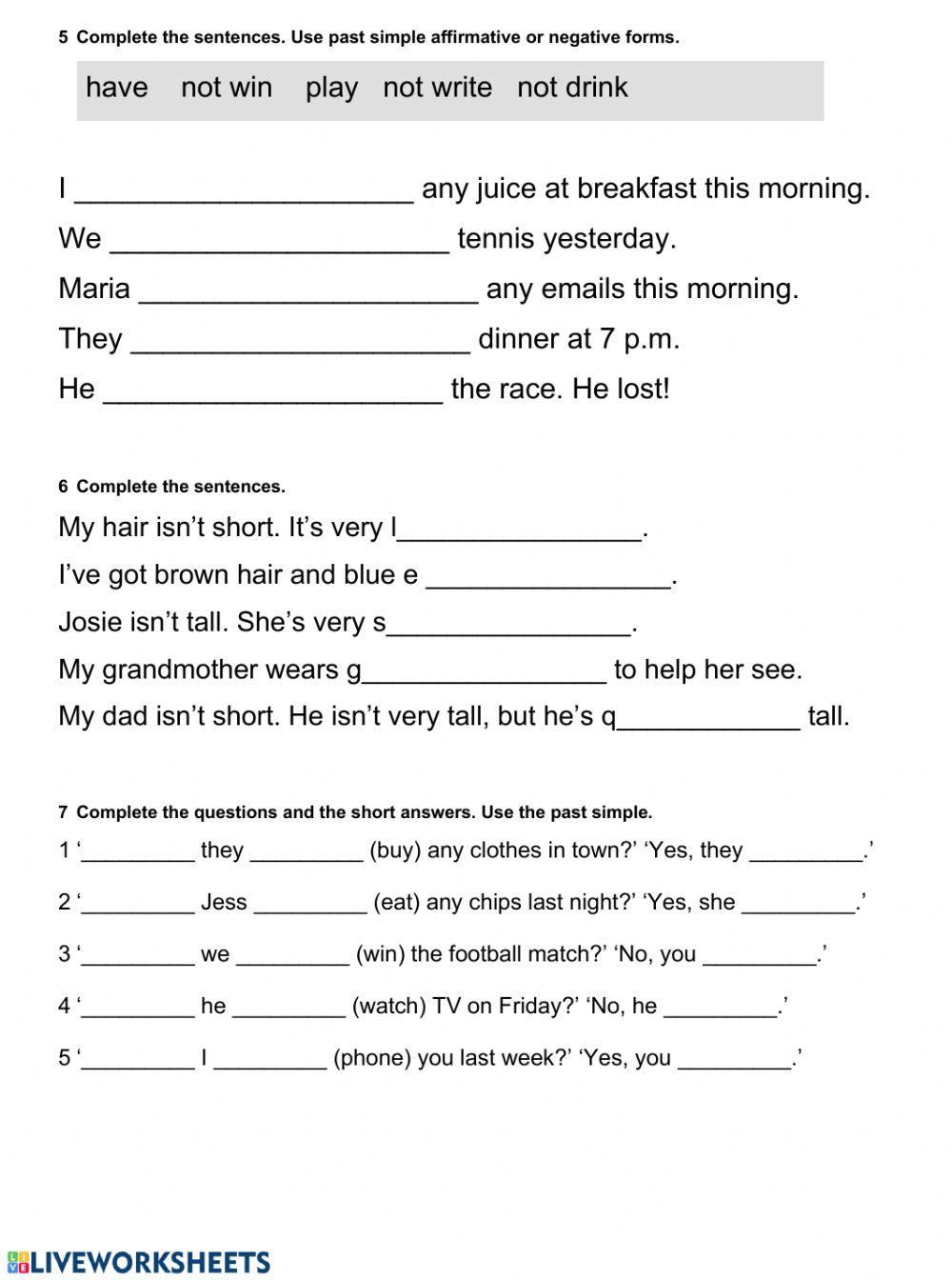 Unit 7 Test. EP1. (short).