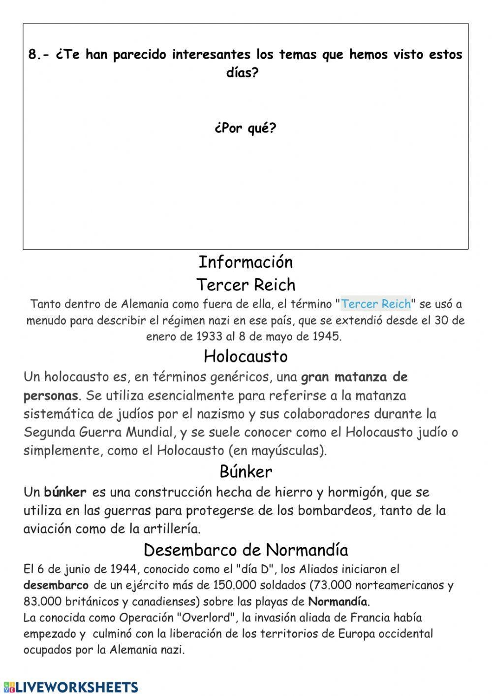 Actividad El nazismo adaptada