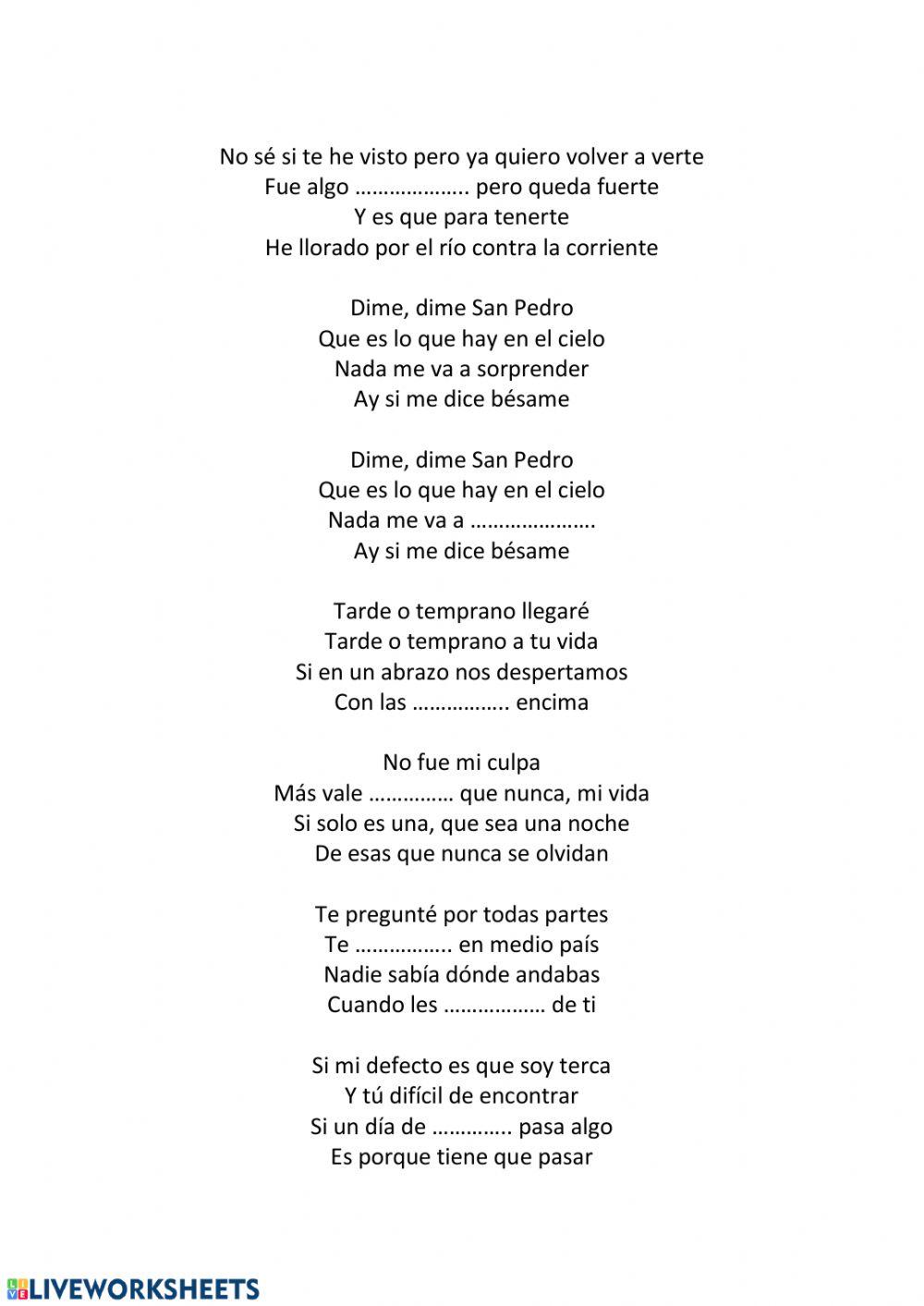 Canción: Tarde o temprano -Ana Guerra-