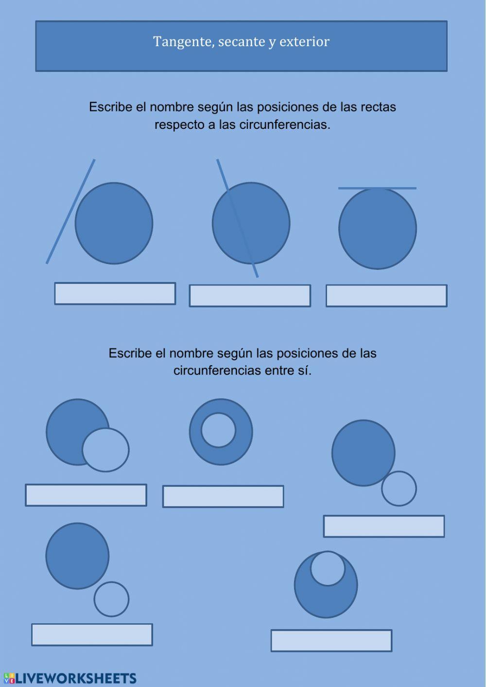 Rectas y circunferencias