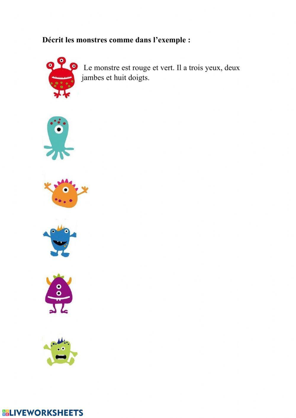 Les parties du corps 4º