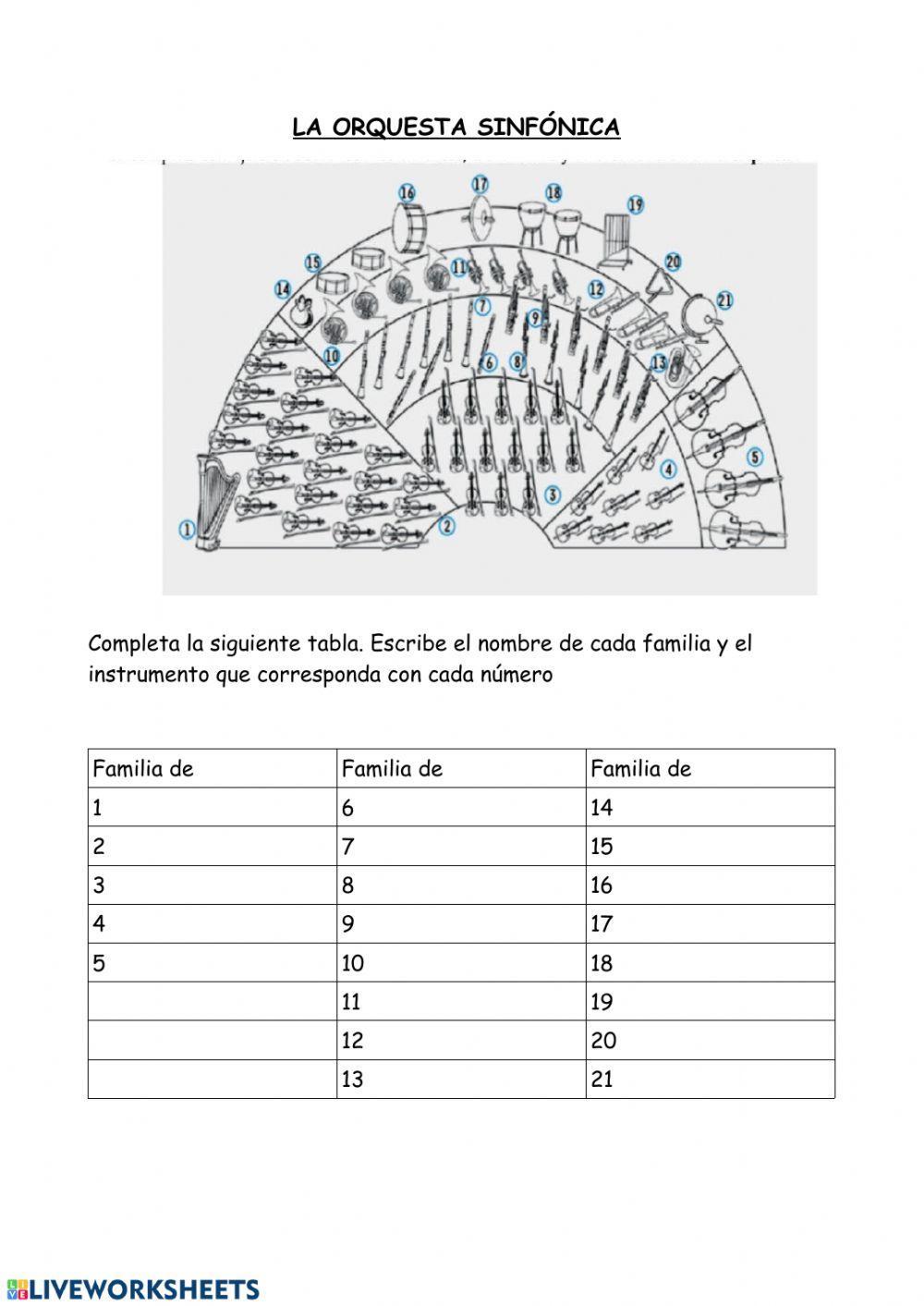 La orquesta sinfónica