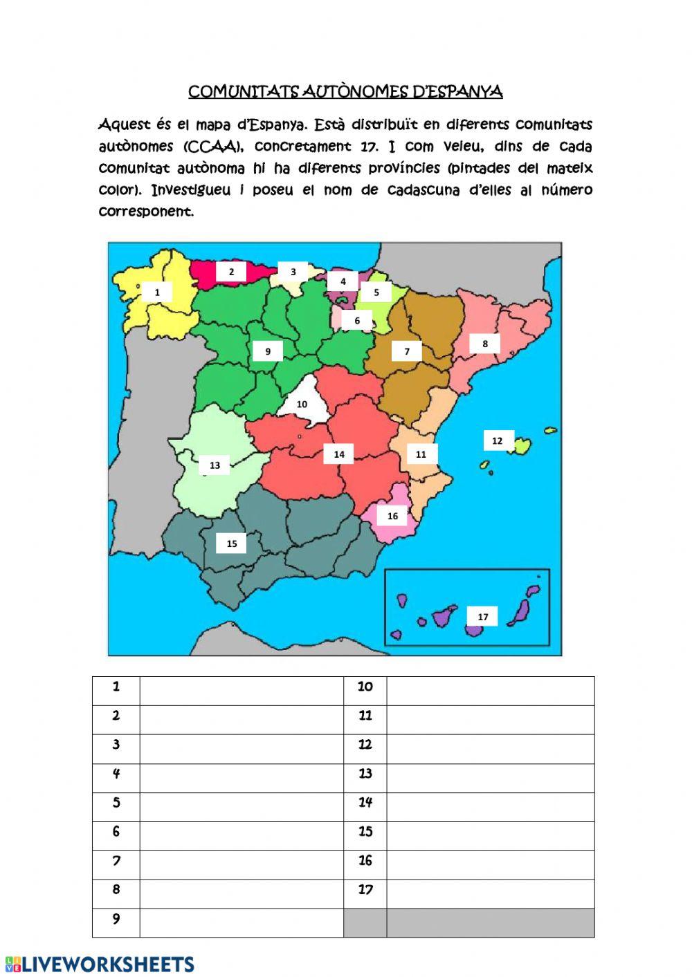 ESPANYA.COMUNITATS AUTÒNOMES