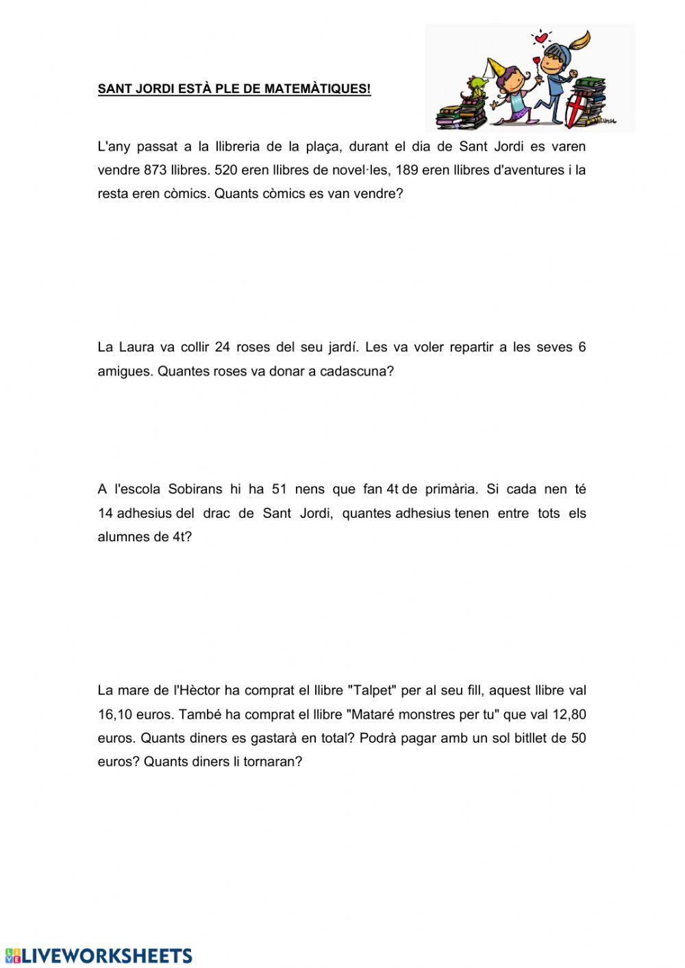 R. problemes Sant Jordi sobirans EE+