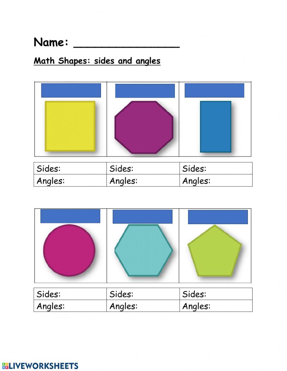 Shapes: angles and sides