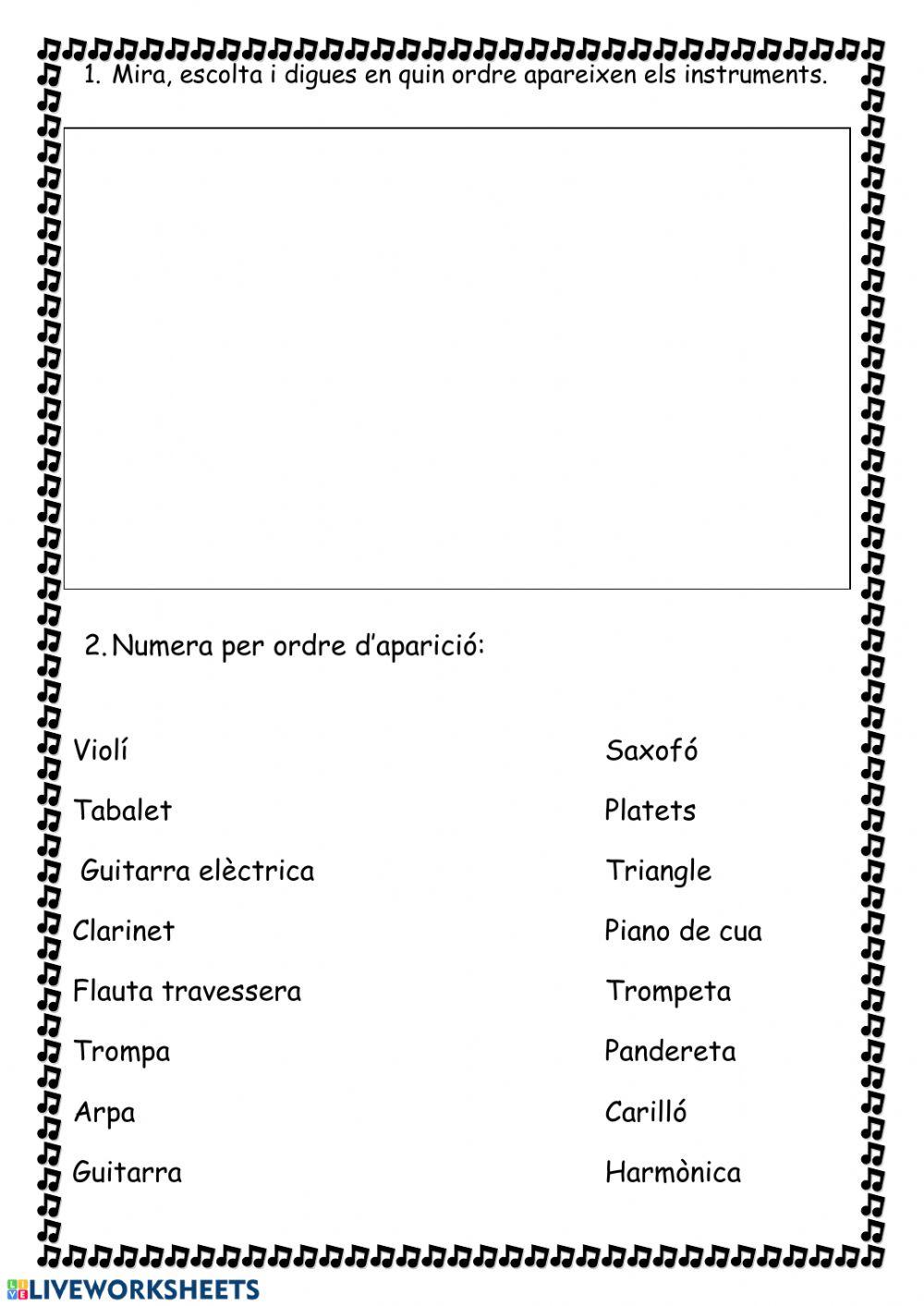 Instruments musicals