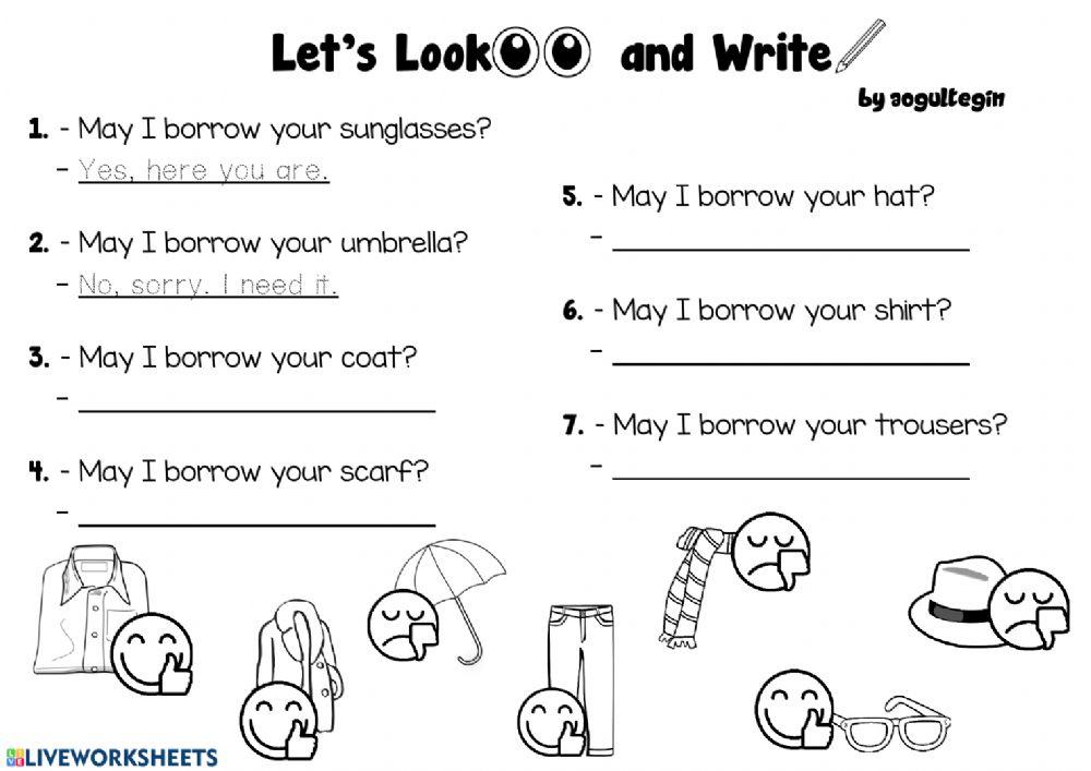 4.8. My Clothes - Let's Look and Write