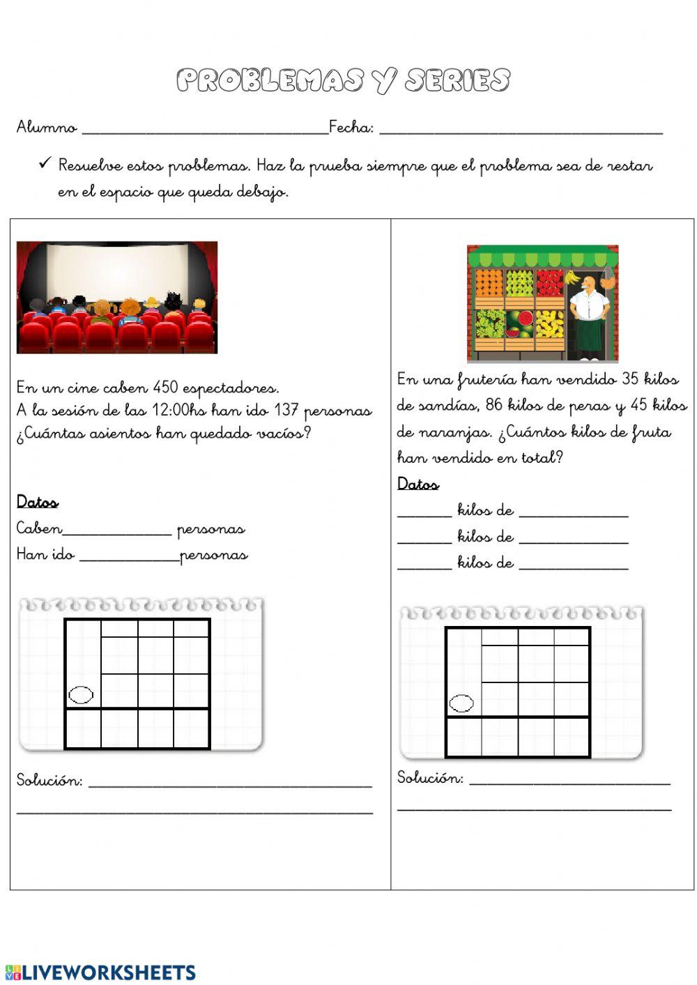 Problemas, series y descomposición