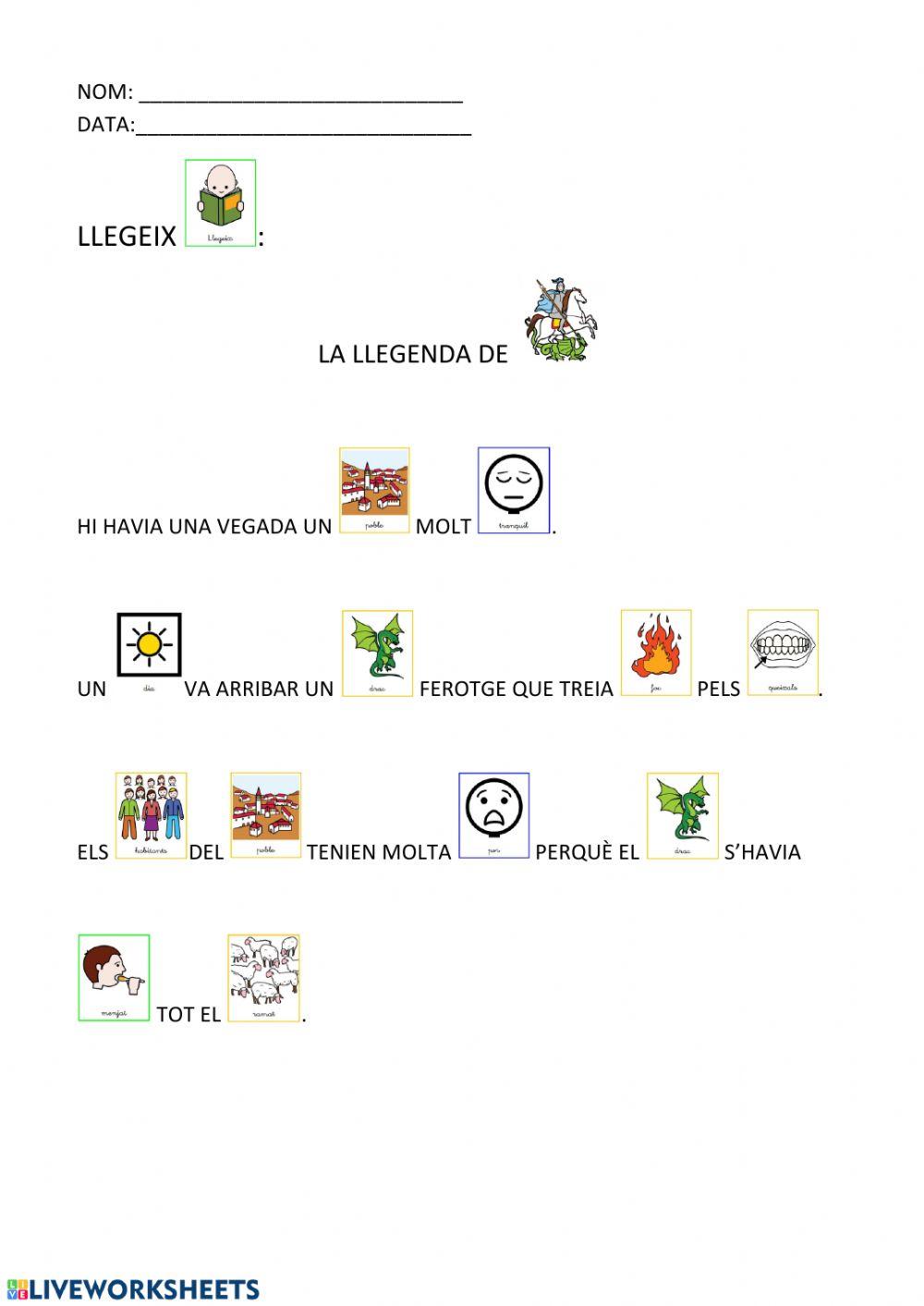 LLEGENDA SANT JORDI ADAPTADA SOBIRANS