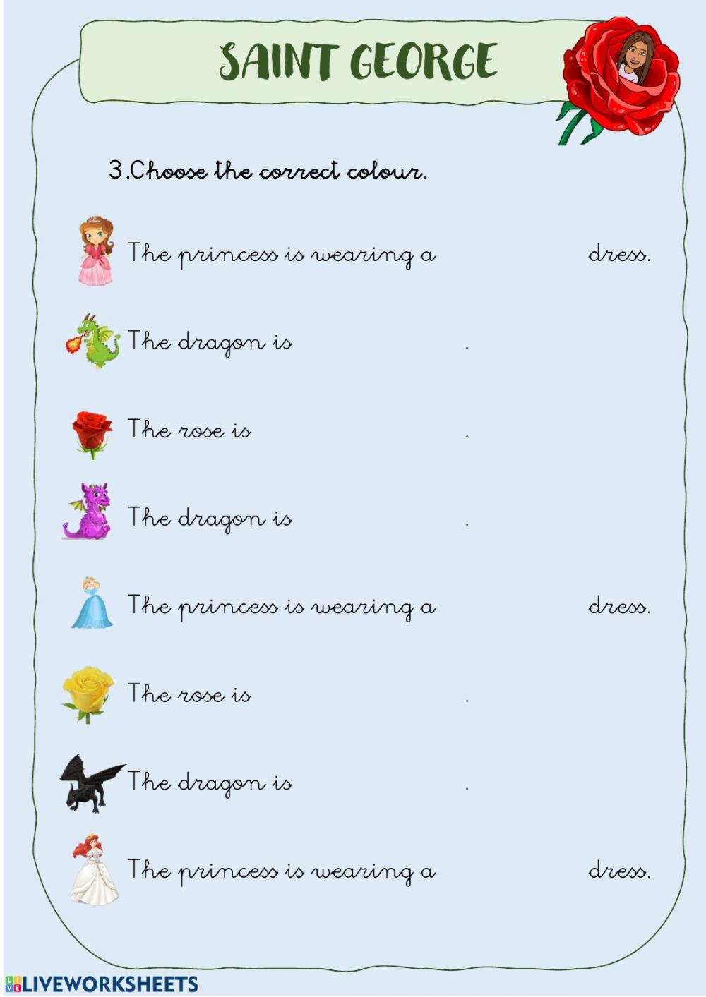 Saint George legend activities 2 Saint George legend activities 2