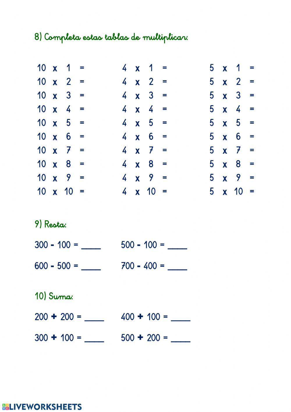 MATEMÁTICAS.REPASO 3