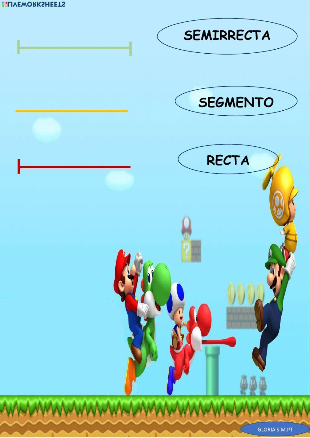 Recta, semirrecta y segmento