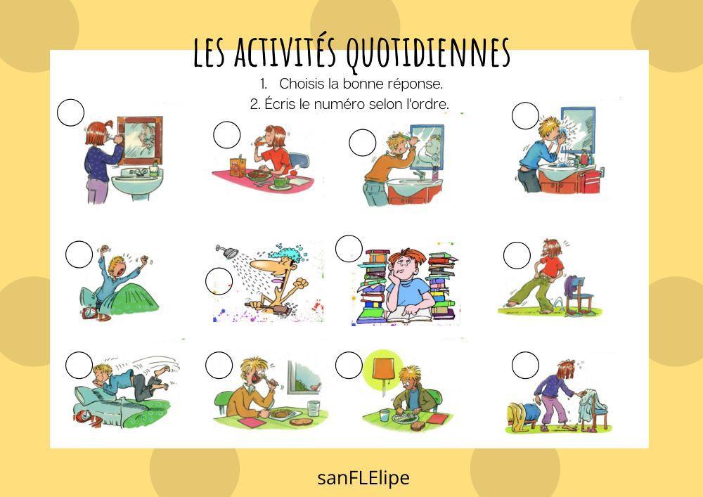 Les activités quotidiennes