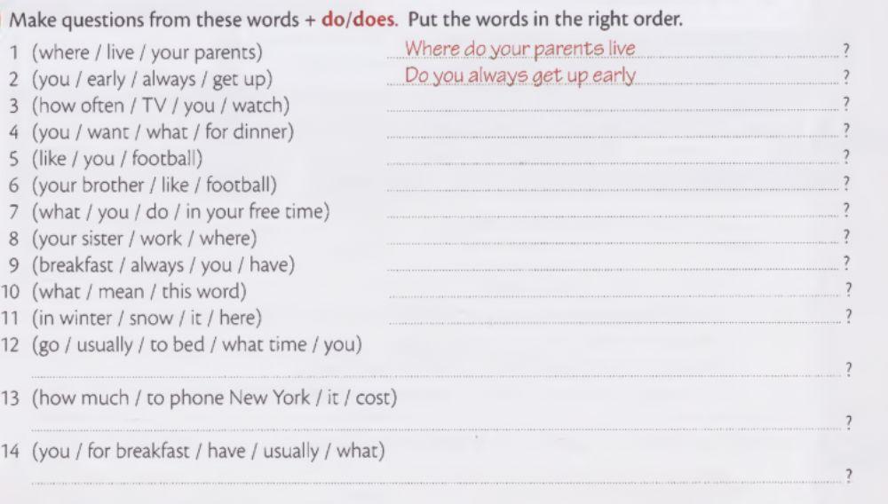 Making Question Simple Present