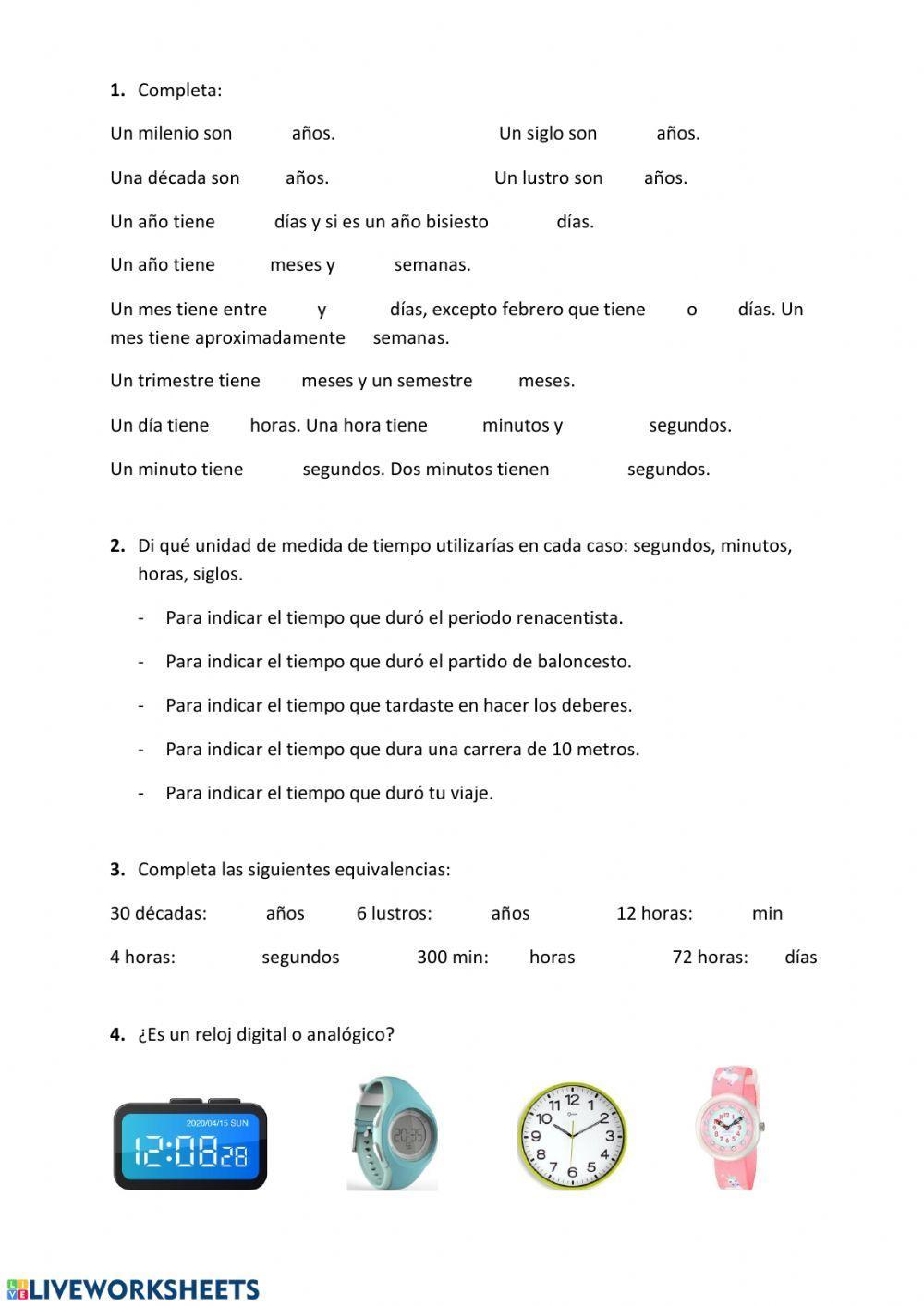 Lapuerta medidas de tiempo I