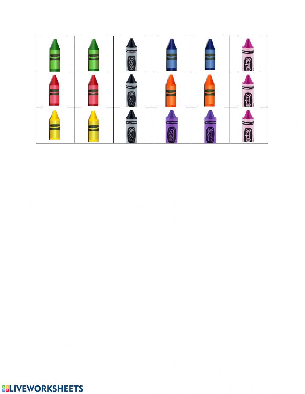 Une série de couleurs