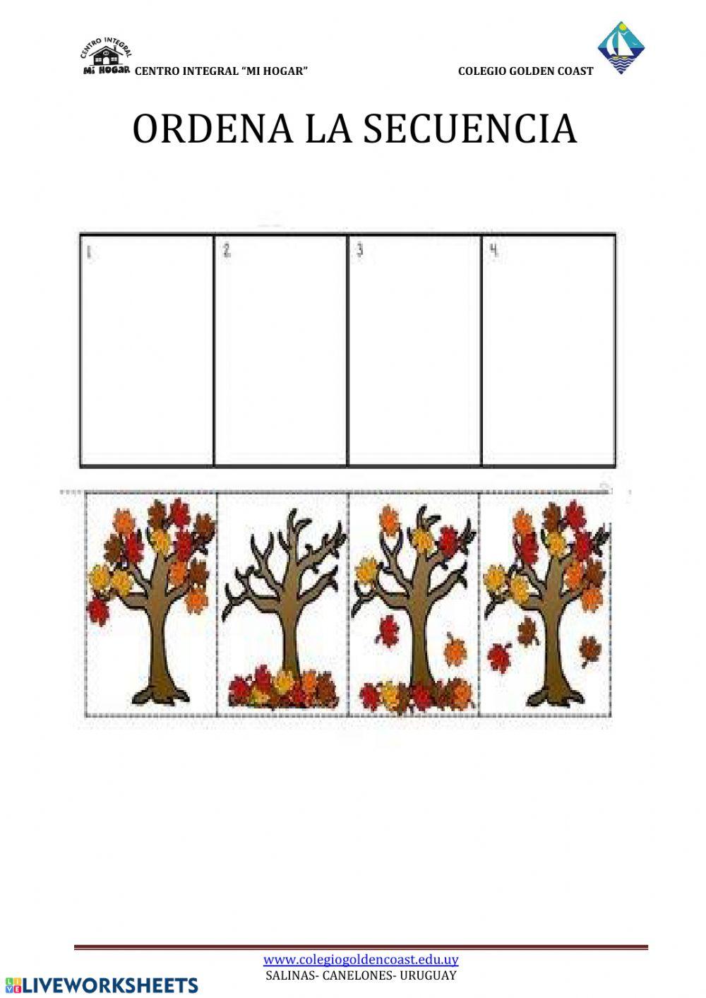 Secuencia temporal de otoño