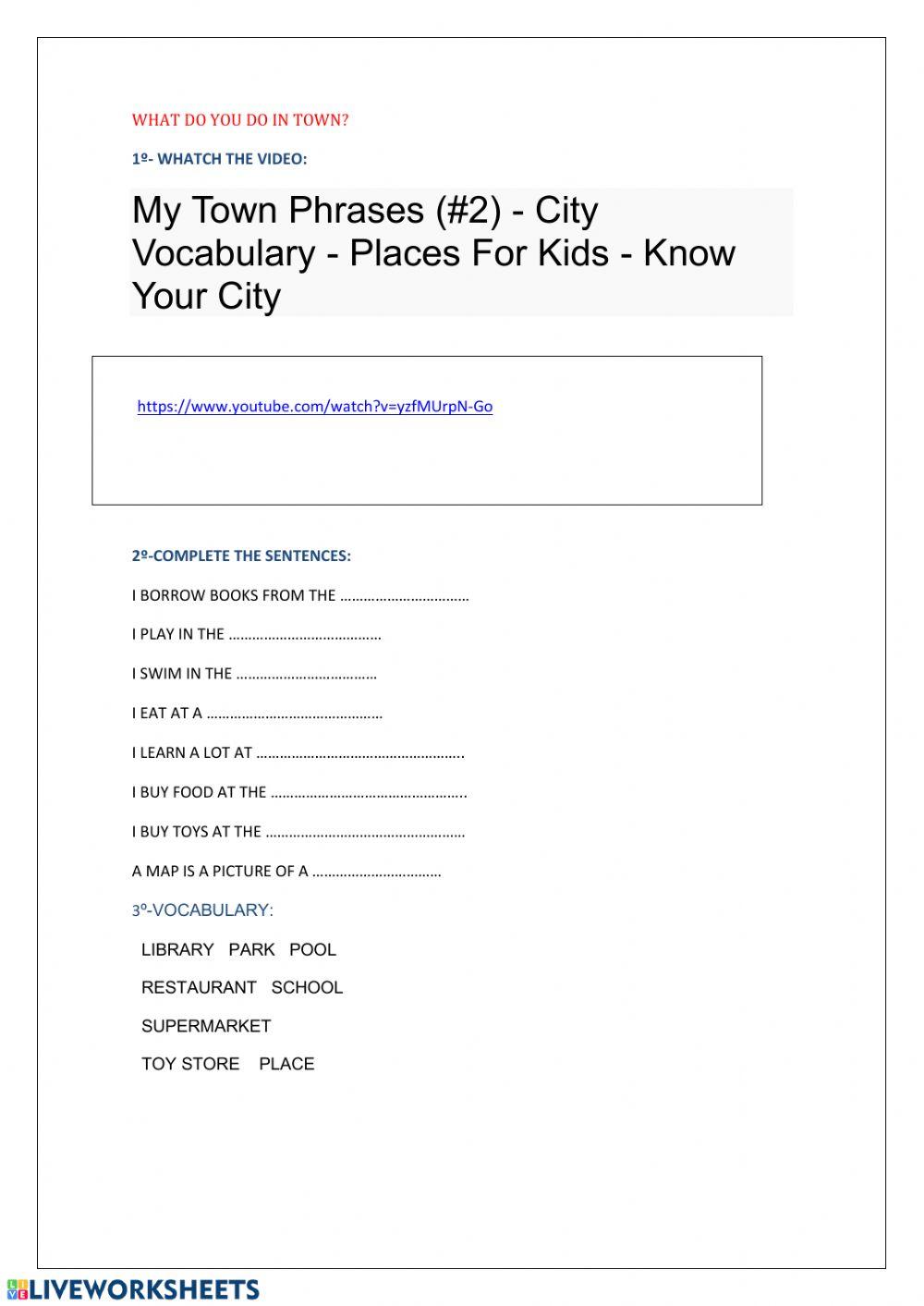 What do you do in town?