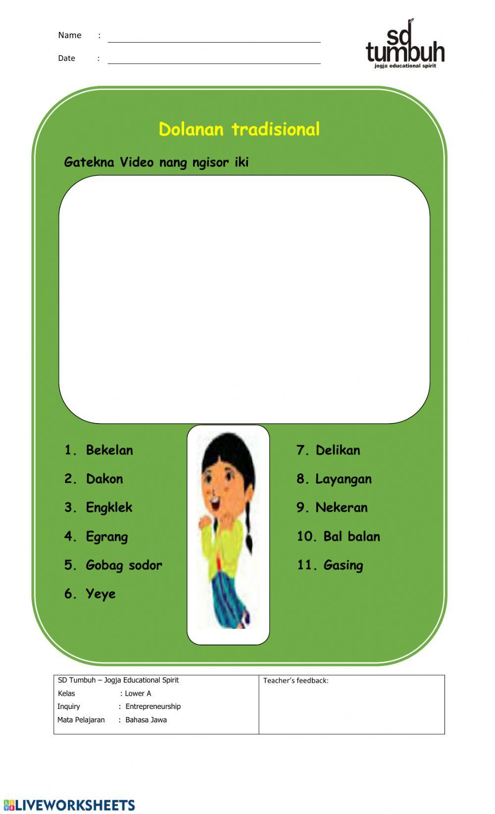 Tembang lan Dolanan Tradisional