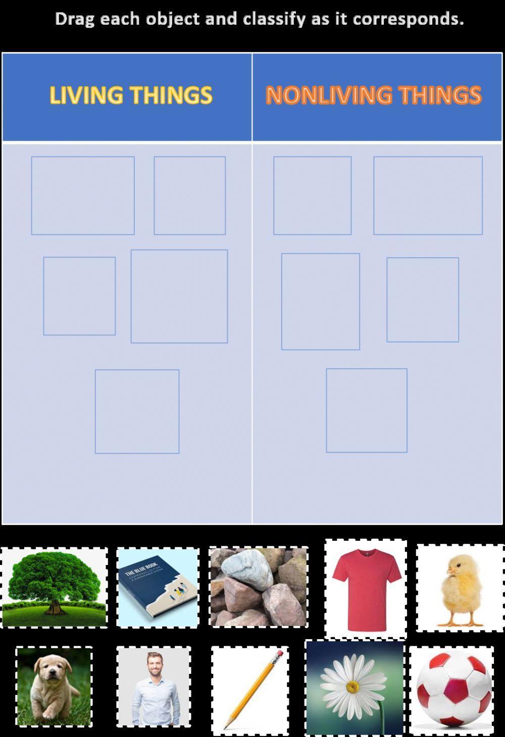 Living and nonliving things