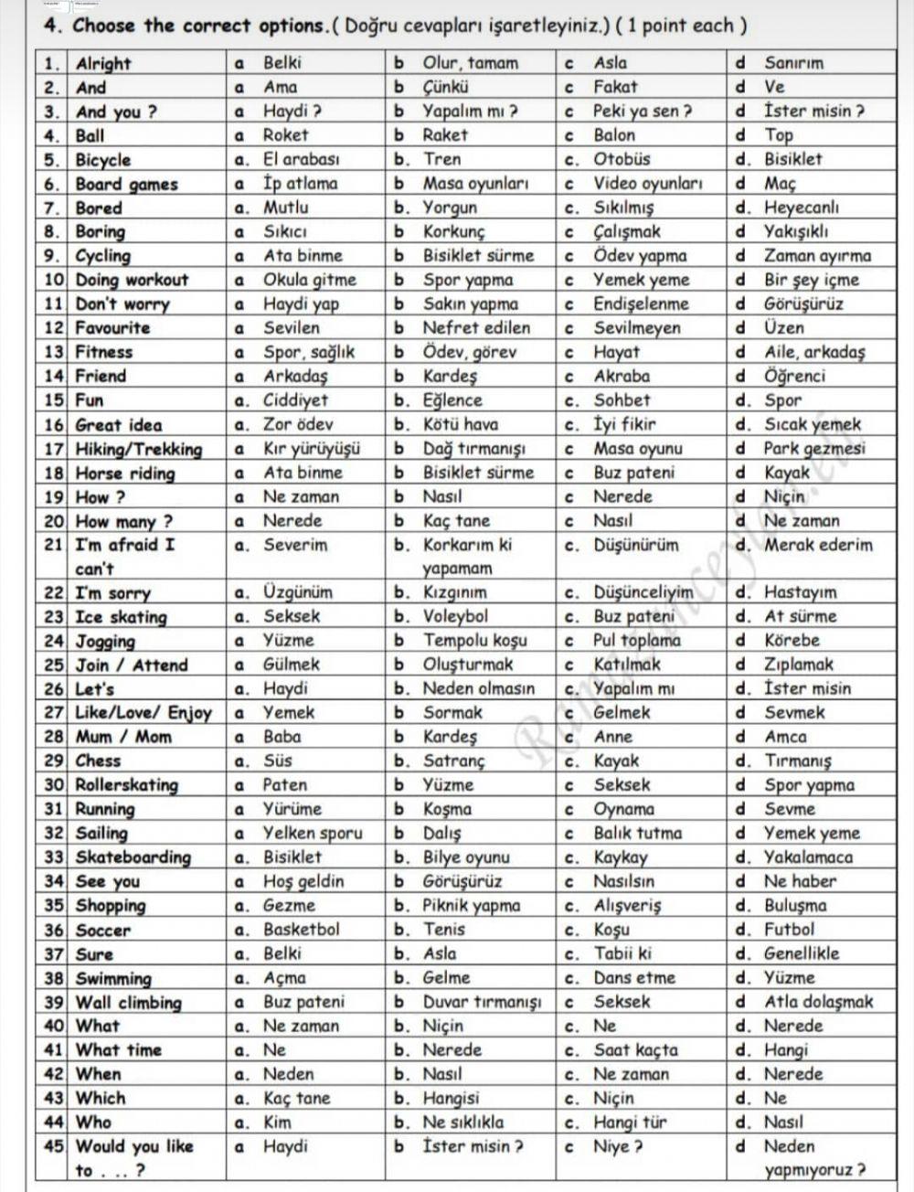 Fitness quiz 2 page 2