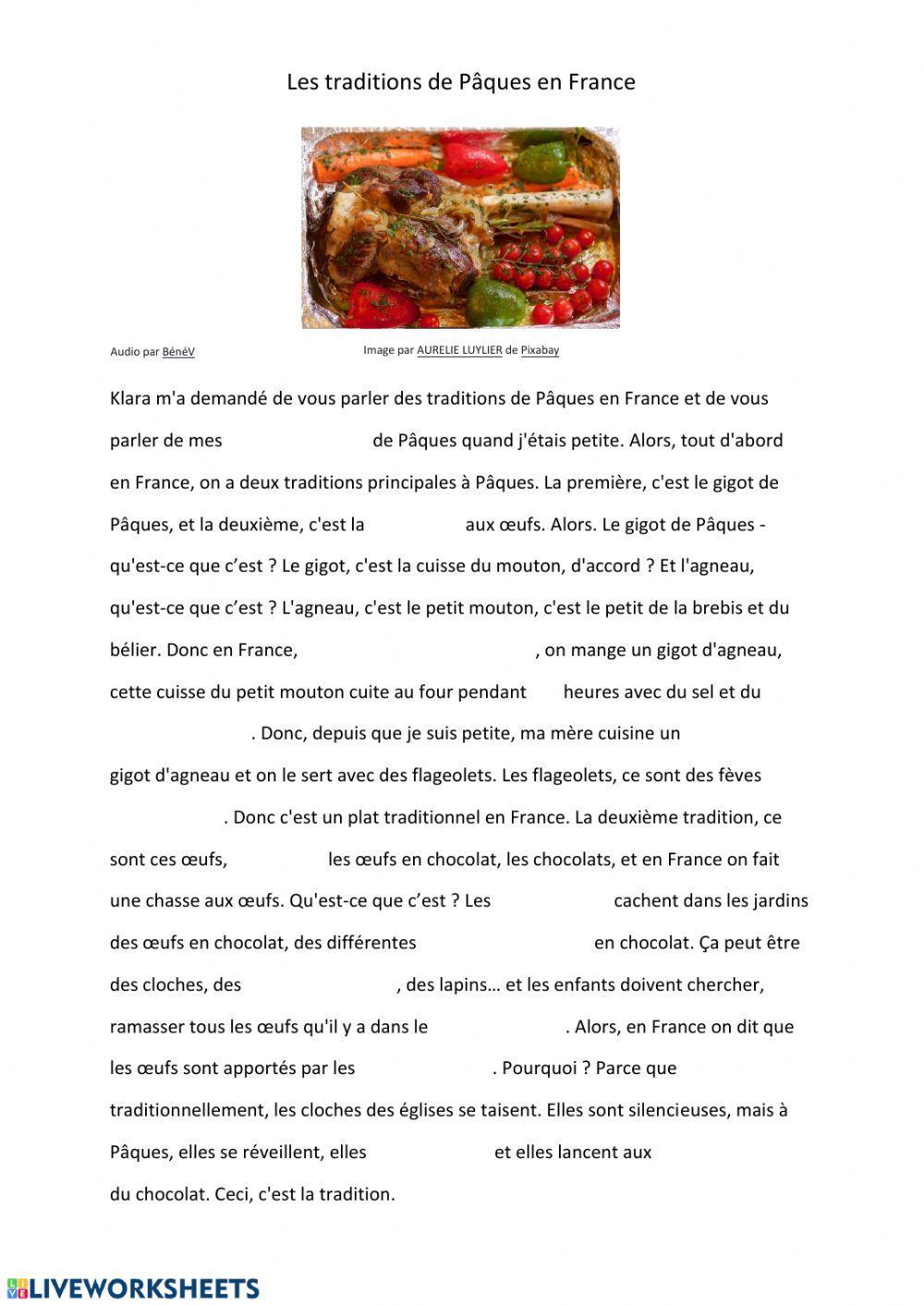 Les traditions de Pâques en France