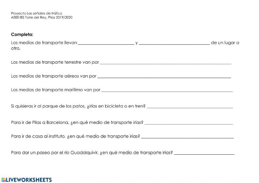 Medios de transporte