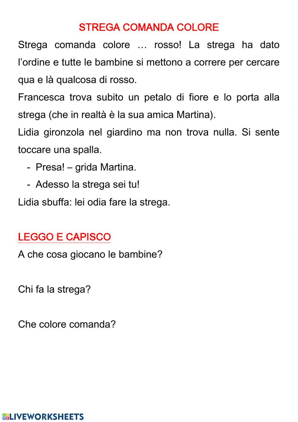 Comprensione del testo