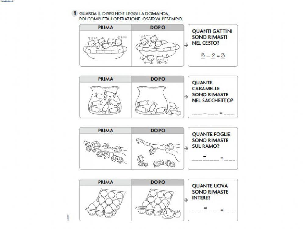 Sottrazioni con le figure