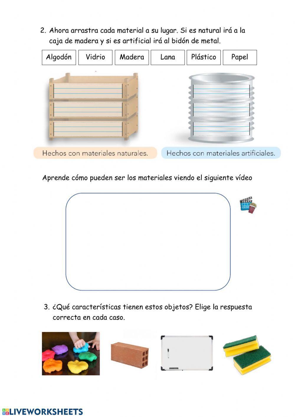 Los materiales y sus características