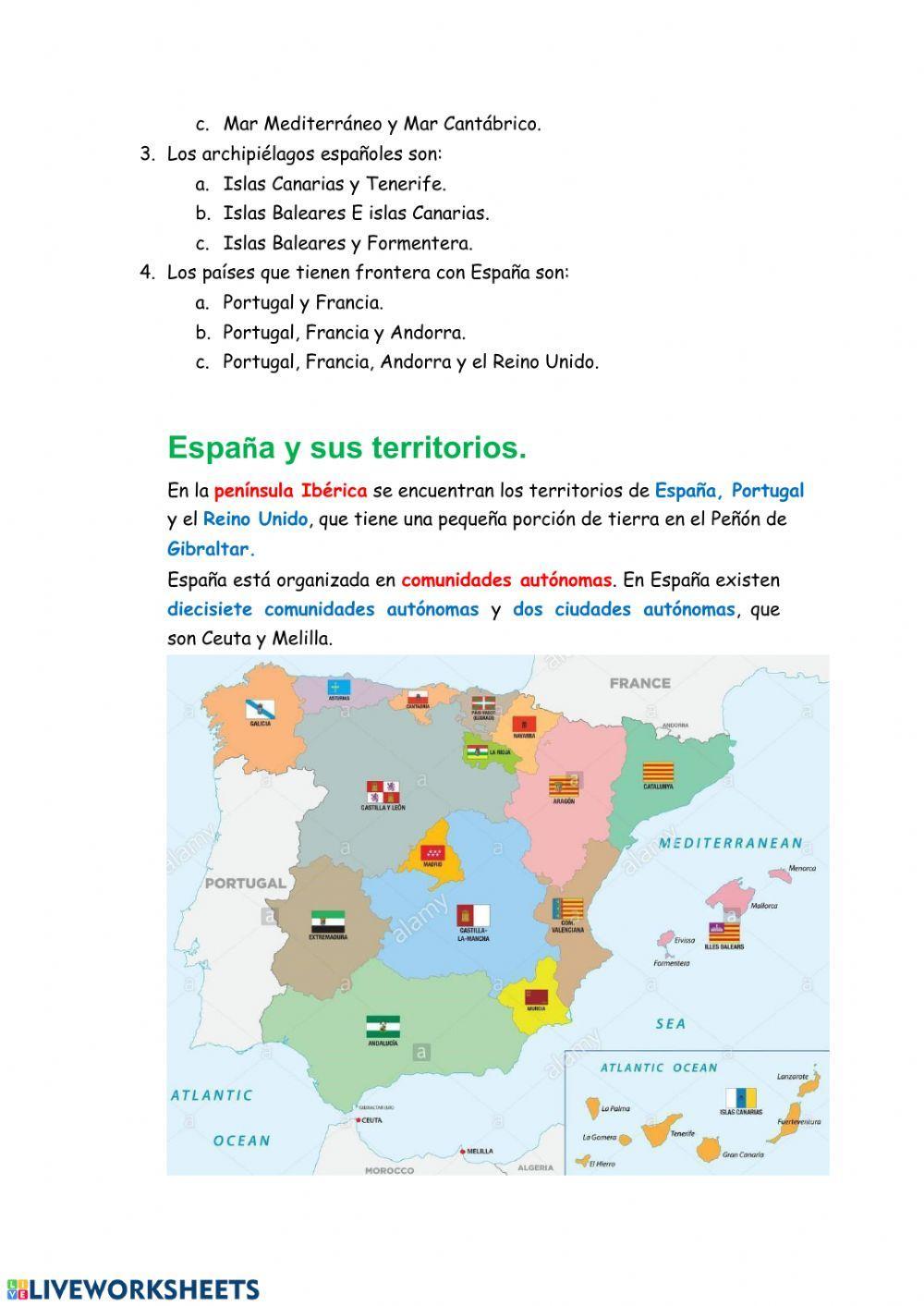 España y sus territorios