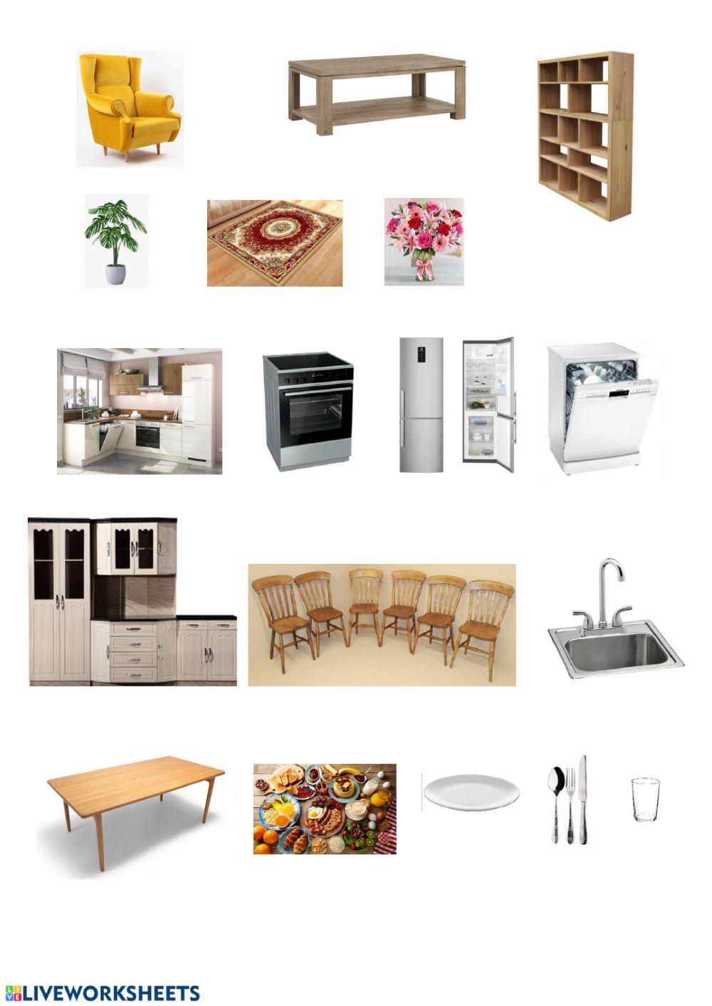 House rooms and furniture grade 3