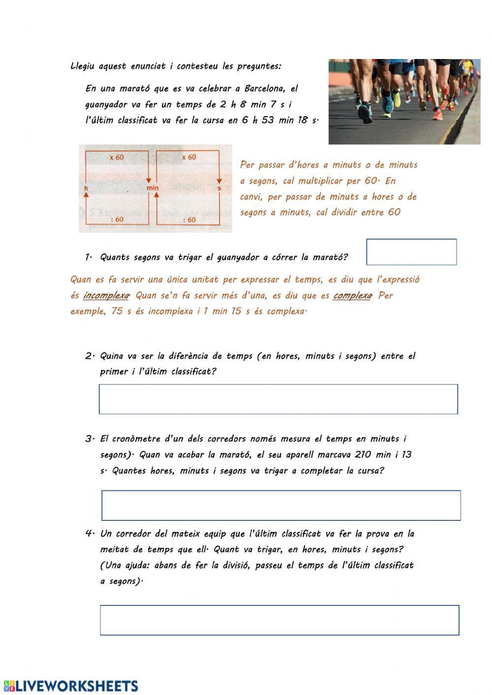 Les unitats de temps