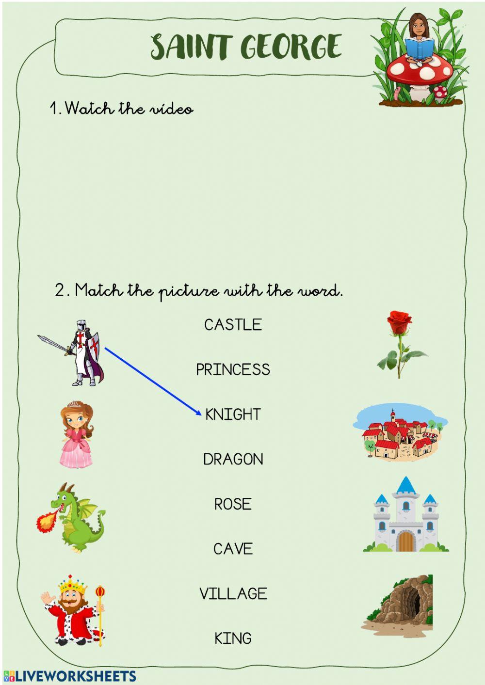 Saint George legend activities 1 Saint George legend activities 1