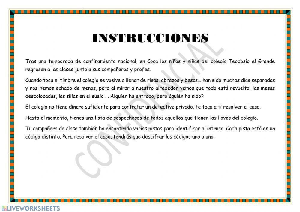 Juego de detectives adaptado