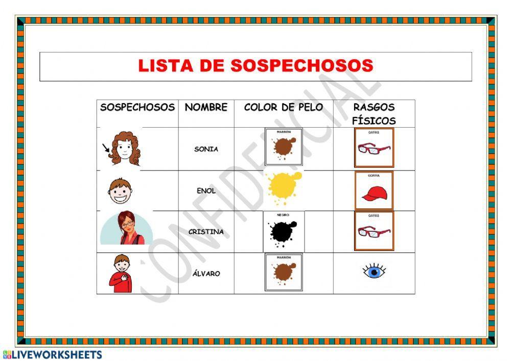 Juego de detectives adaptado