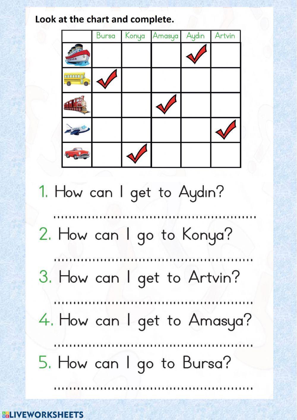 How can I go to.....?