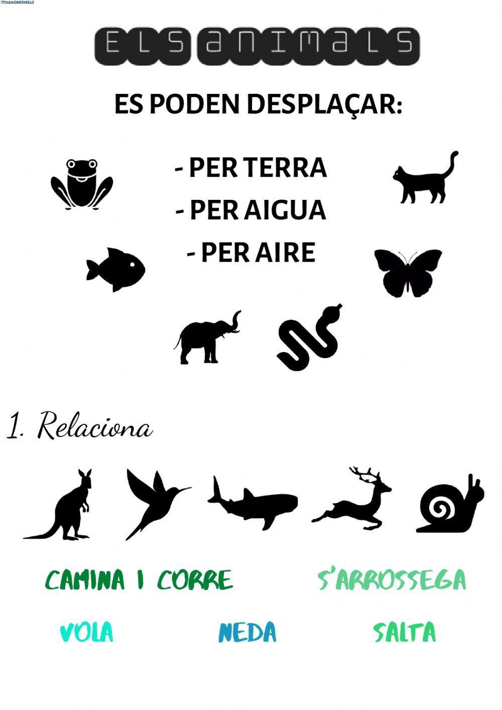 Com es desplacen els animals?