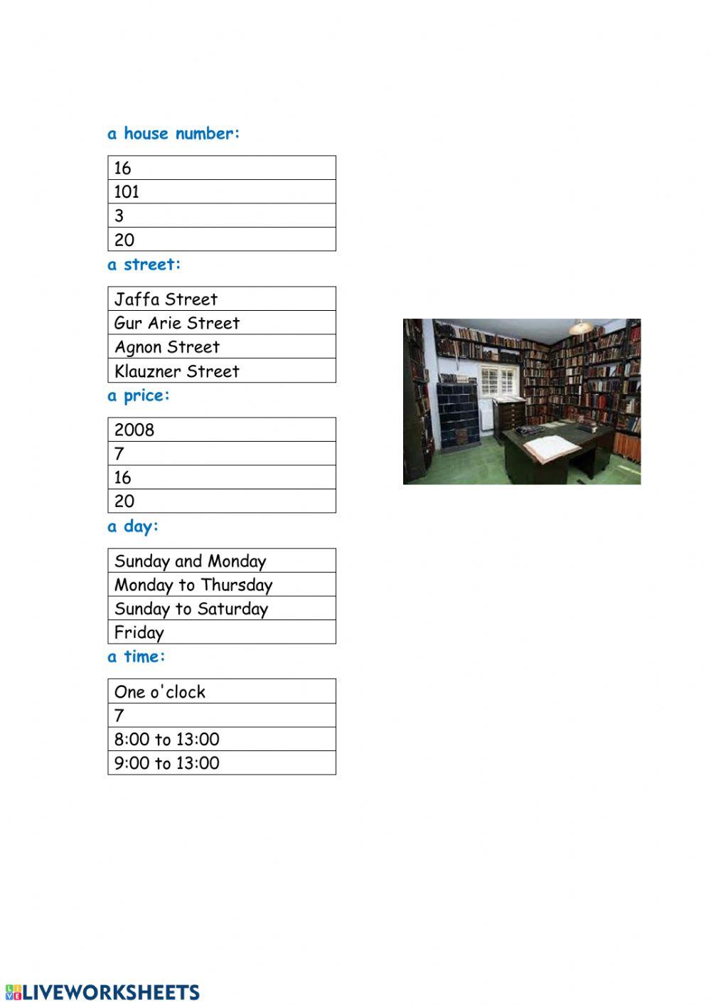 Cool unit 4 Shai Agnon museum p.116