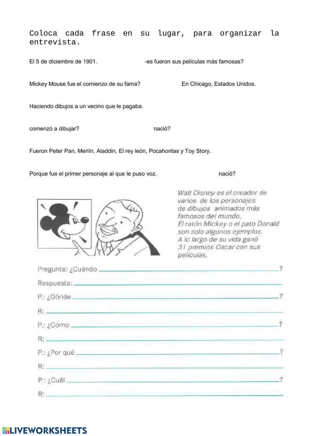 Escritura La entrevista