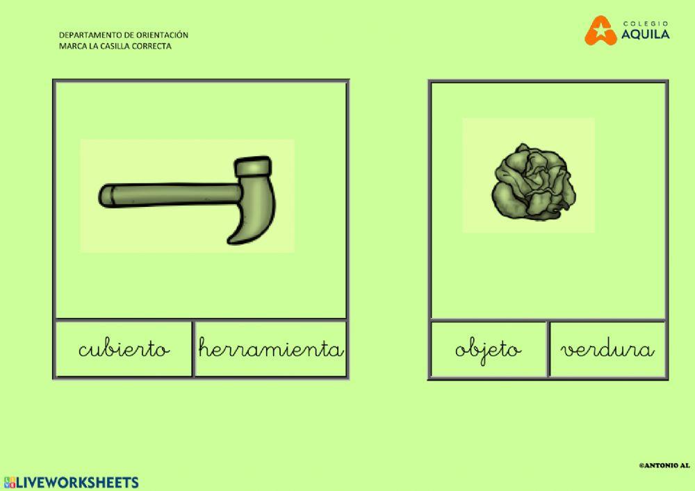 Marca la casilla correcta