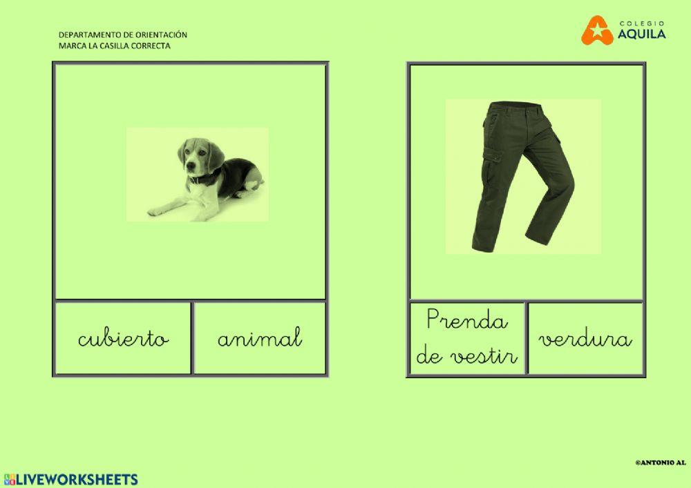 Marca la casilla correcta